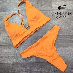 CharmLeaks High Cut Thong Bikini Swimsuit Size L